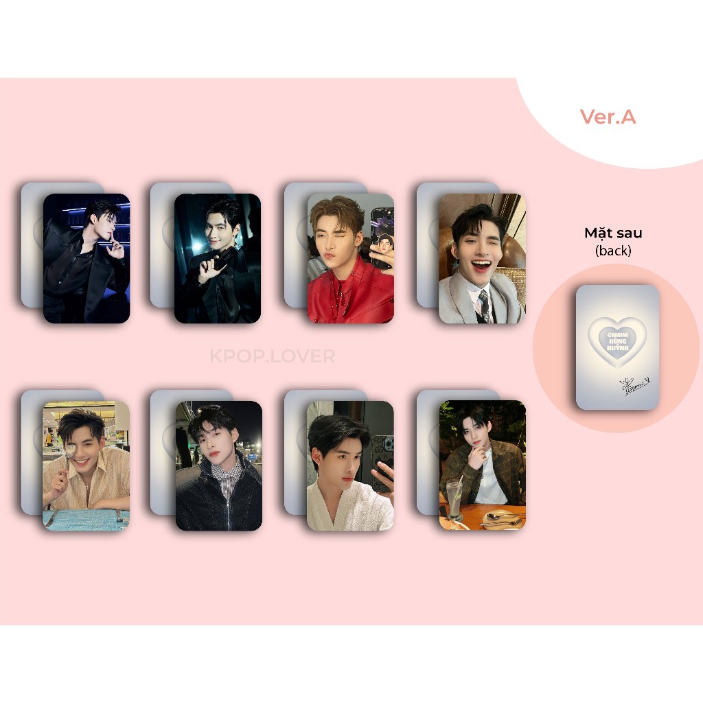 SET OF 8 CORNERED CARD Gemini Hung Huynh