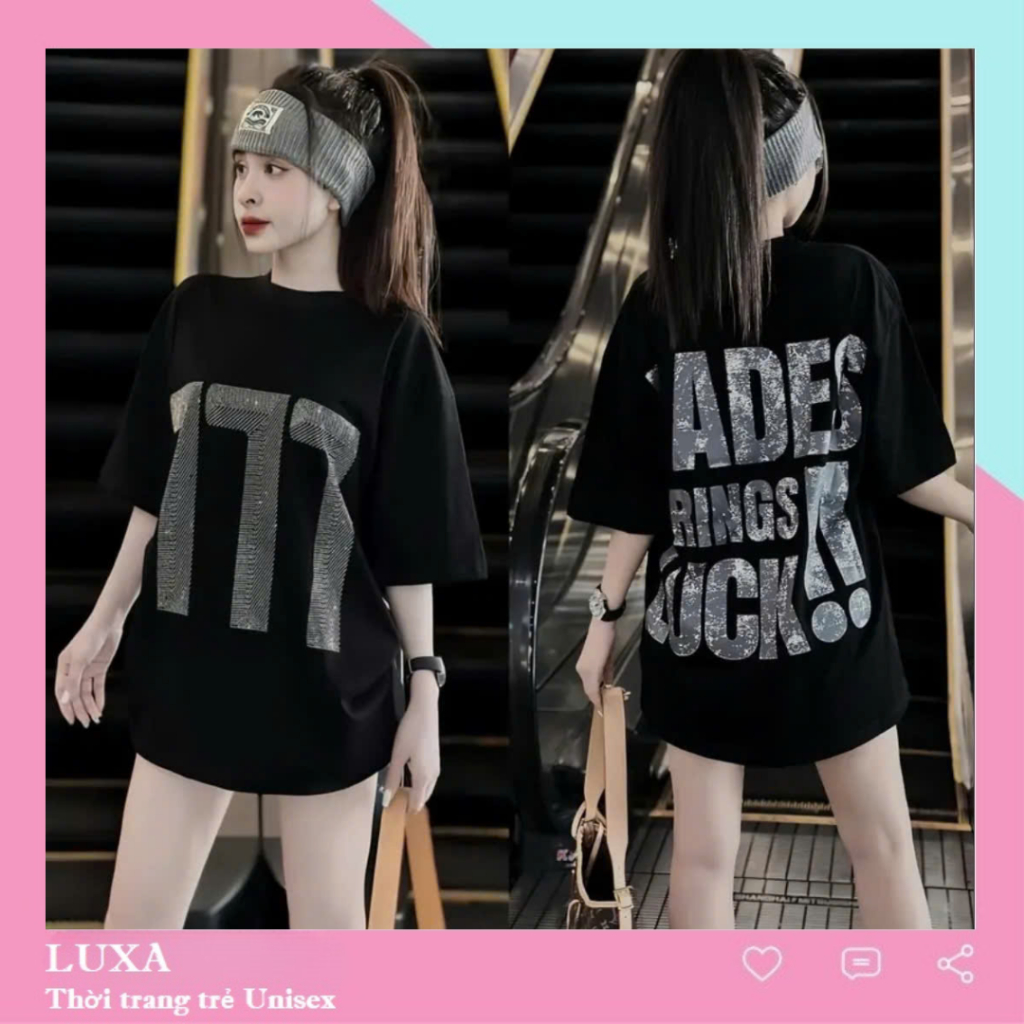 Unisex short-sleeved T-shirt for men and women NO. 777 LUXA, loose unisex T-shirt