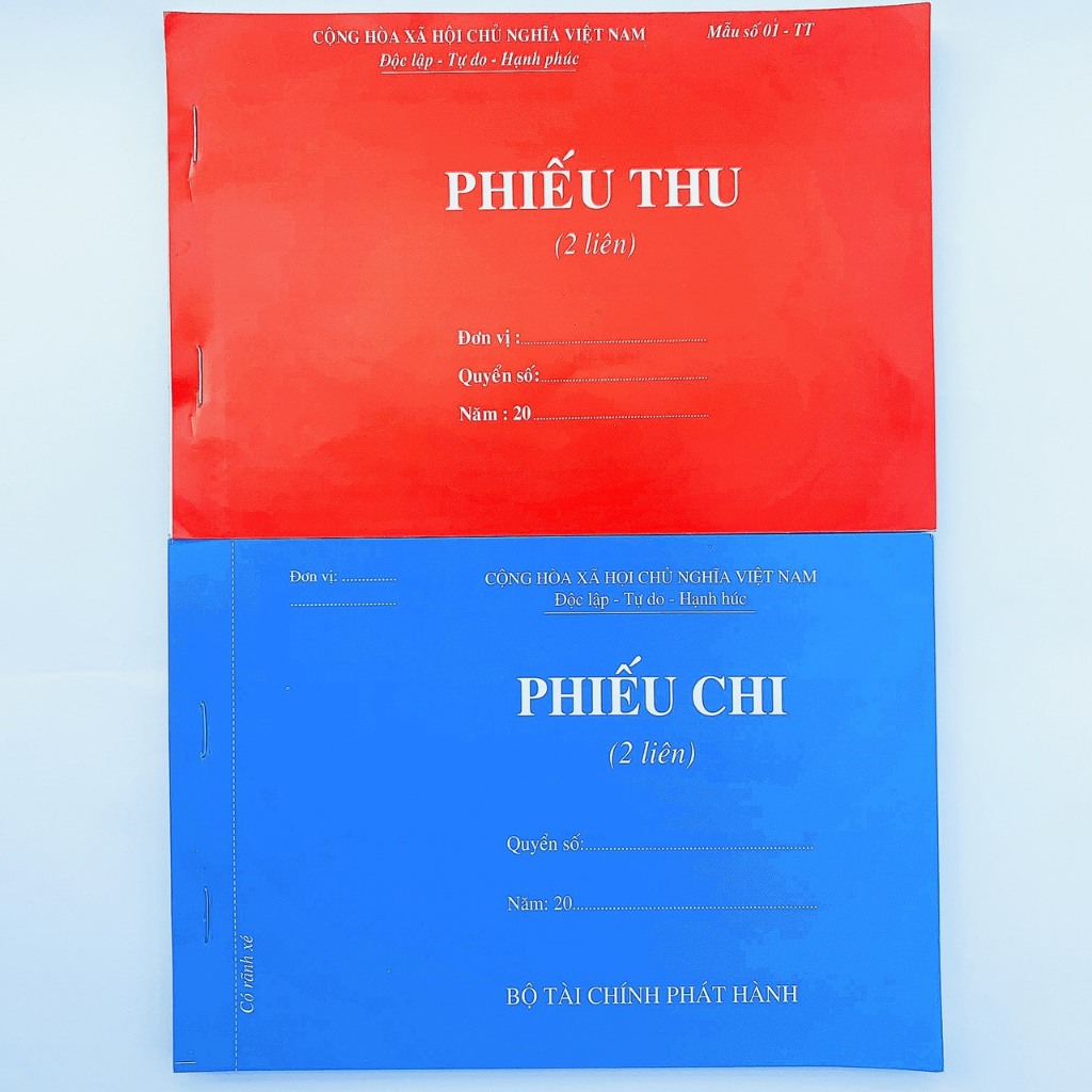 Receipt and payment slip A5 2 copies of 60 sheets, 100 sheets