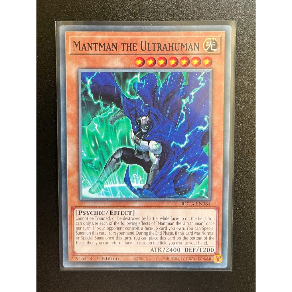 YMS - [Yugioh Card] - [TCG-UK] - ROTA-EN084 - Mantman the Ultrahuman - Common 1st Edition