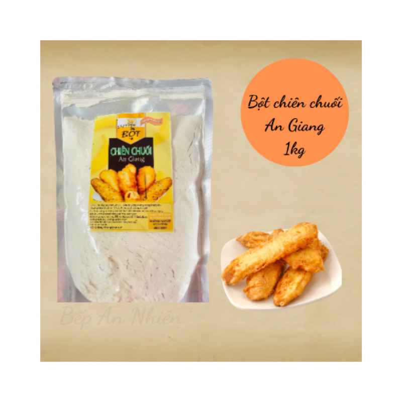 1kg banana fried dough, puffy, crispy, spongy fried banana with An Giang flavor, cake fried dough, sticky rice flour for baking