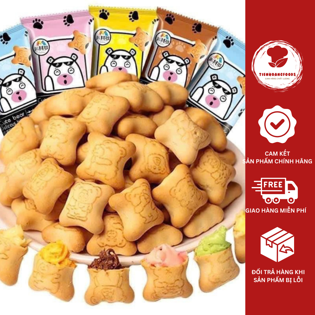 Bear Cake Mix Taiwanese Cream Filling Flavor Delicious, Sweet and Gentle Bear Cake Both Children and Adults Love It