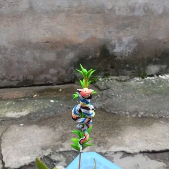 TAO he SNAKE WITH BAMBOO BRANCHES 2025 - Traditional Vietnamese toy to he shaped like a snake