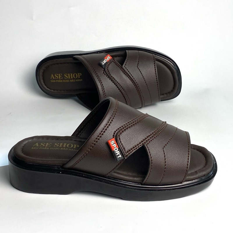 Horizontal men's sandals, Minh Hieu men's sandals, 4cm high men's sandals TM05, middle-aged men's sandals, high-end luxury sturdy men's sandals