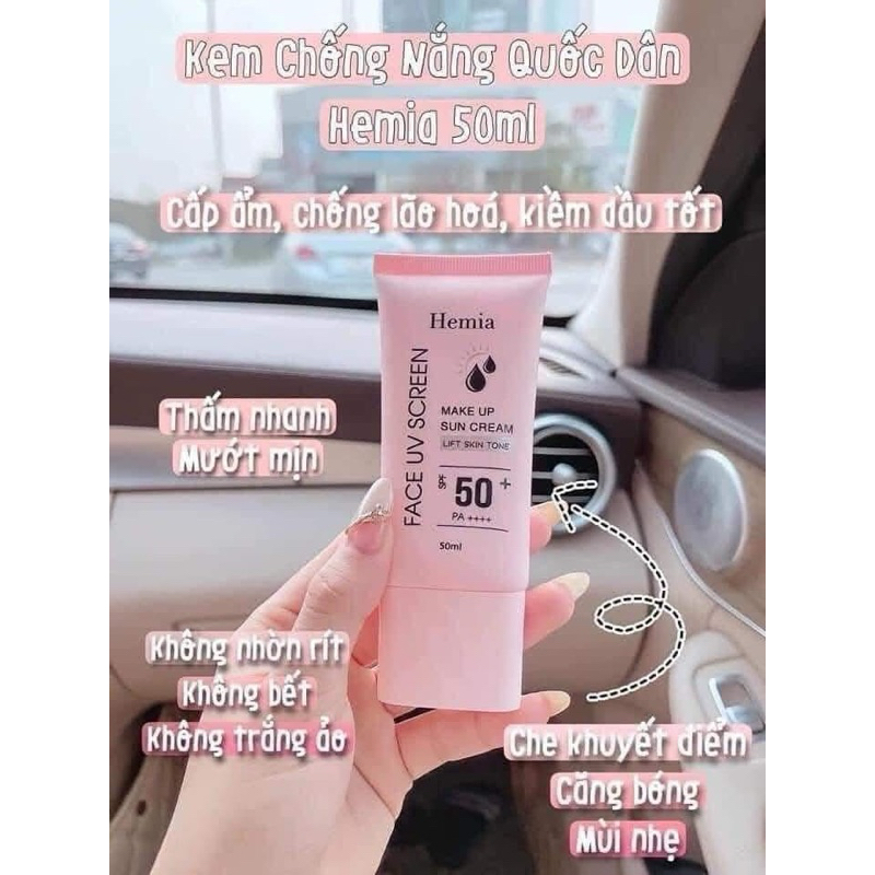 Korean Hemia tone-enhancing sunscreen 50++++ protection by Samsung