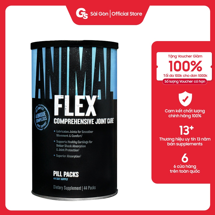 Universal Animal Flex, (44 packs) imported from USA - Gymstore improves bone and joint health