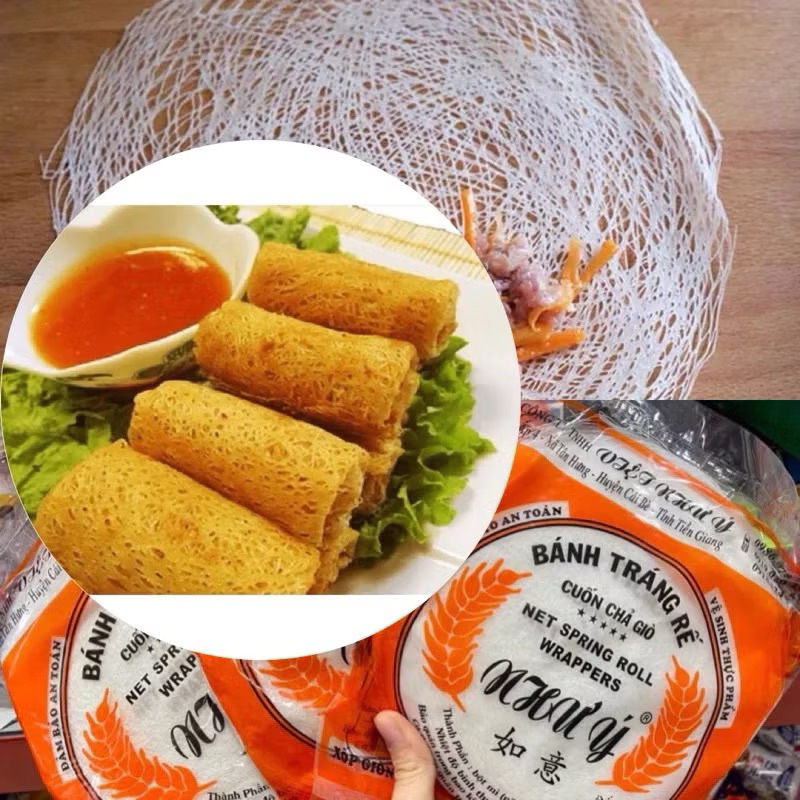 Cricket rice paper, beef rice paper with green beans, spring roll paper, cricket rice paper