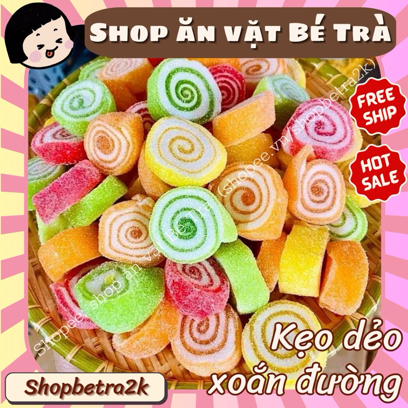 Fruit-flavored spiral sugar gummies |500gr|
