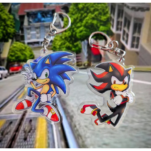 Sonic and Shadow [ Acrylic Keychains ]