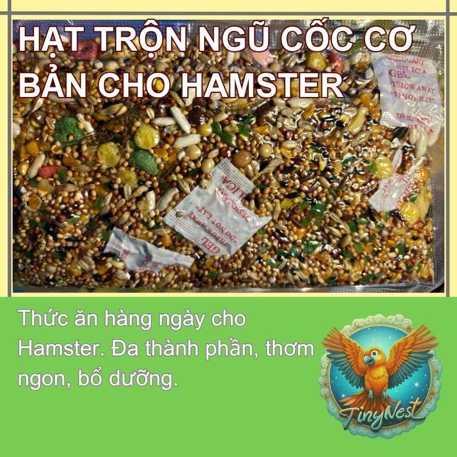 500g - BASIC multi-component MIXED SEEDS (Roasted worms - Cake - Milk) for Hamsters