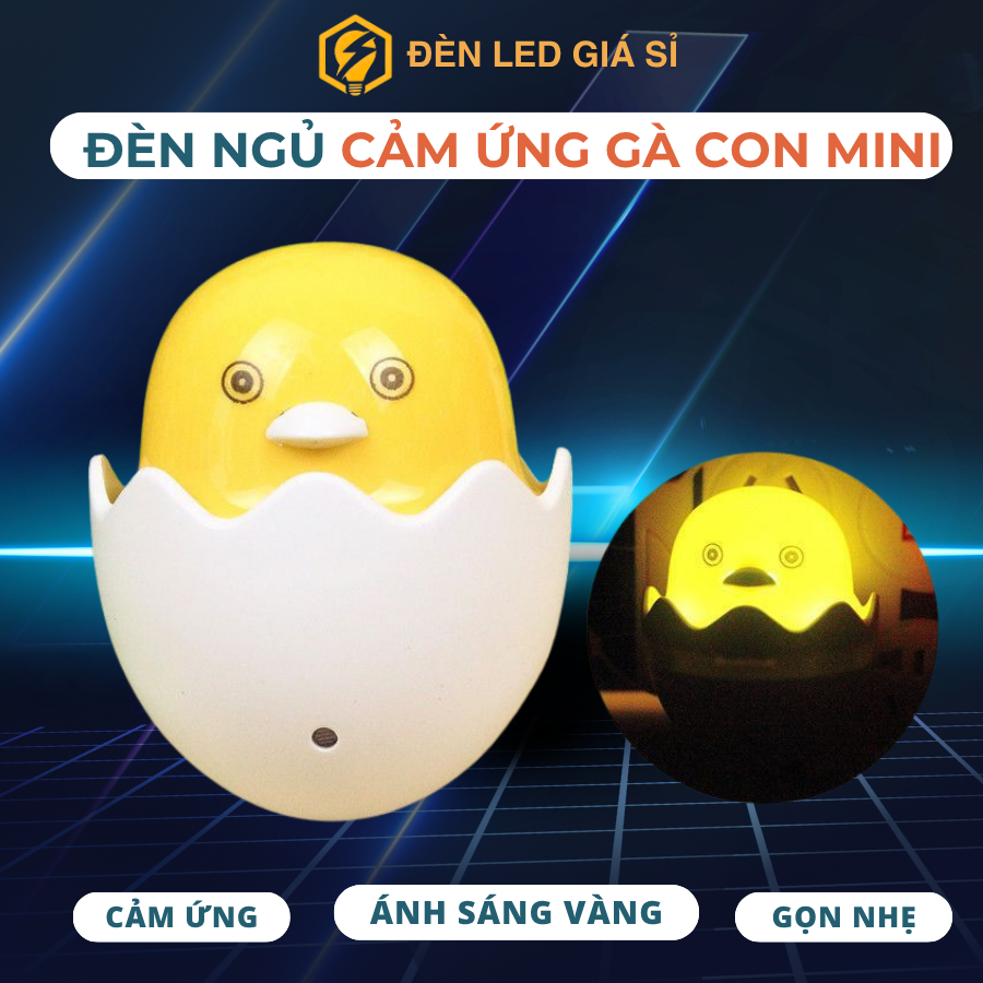 Cute Sensor Chick Night Light - Smart Duck Bedside Night Light