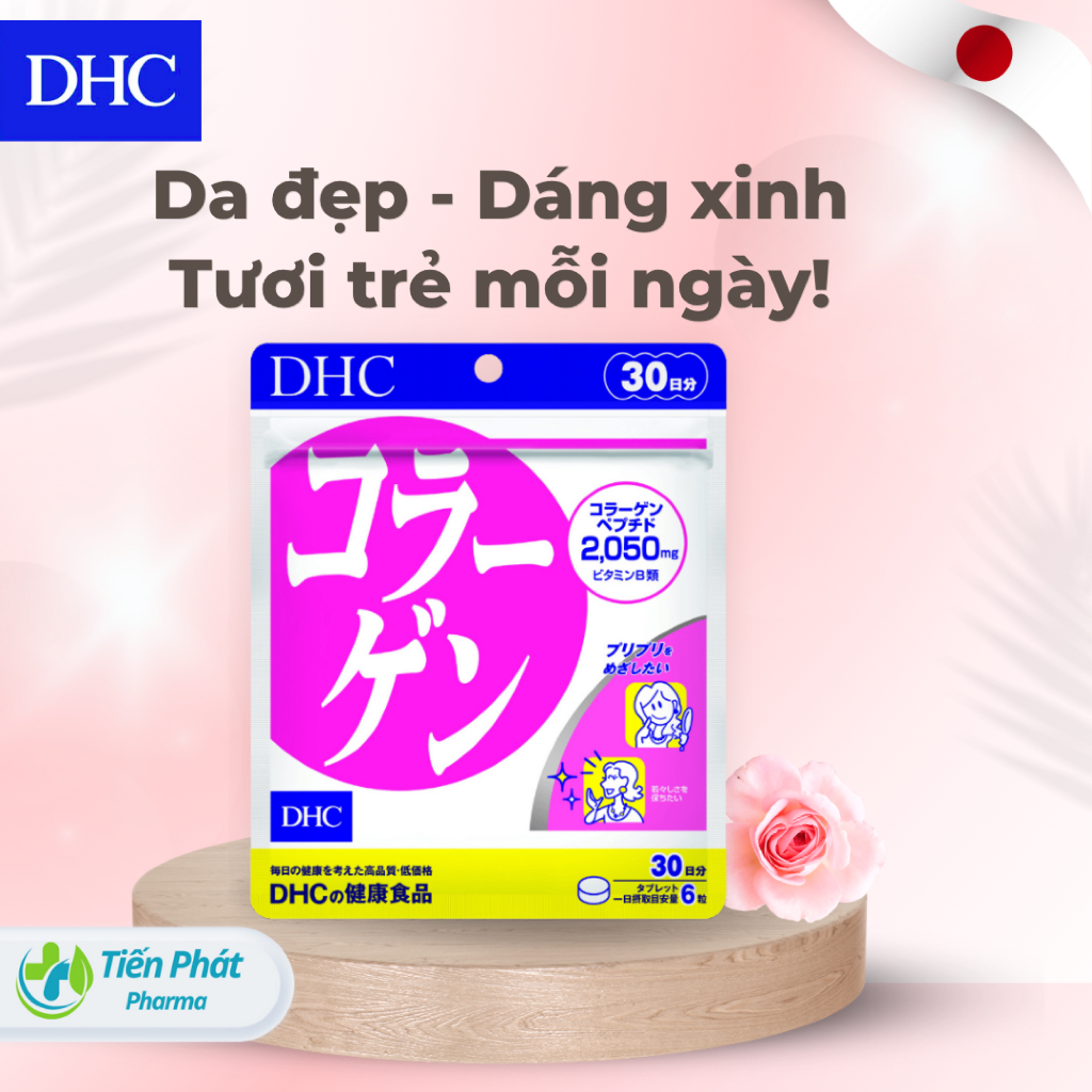 Japanese DHC Collagen Pills – Smooth Skin, Prevent Aging – 30 Day Package