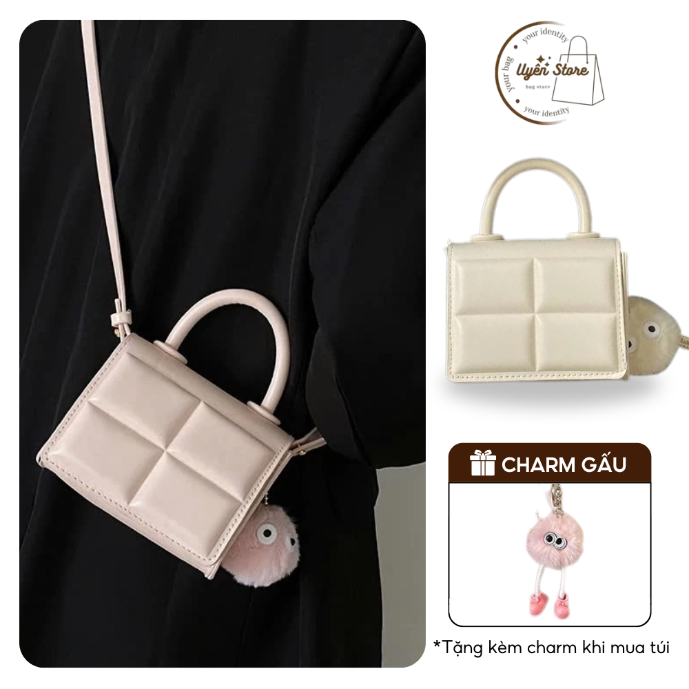 8/8 VOUCHER - Women's mini clip-on crossbody handbag Slingshotch luxury fashion Uyen store - DK334