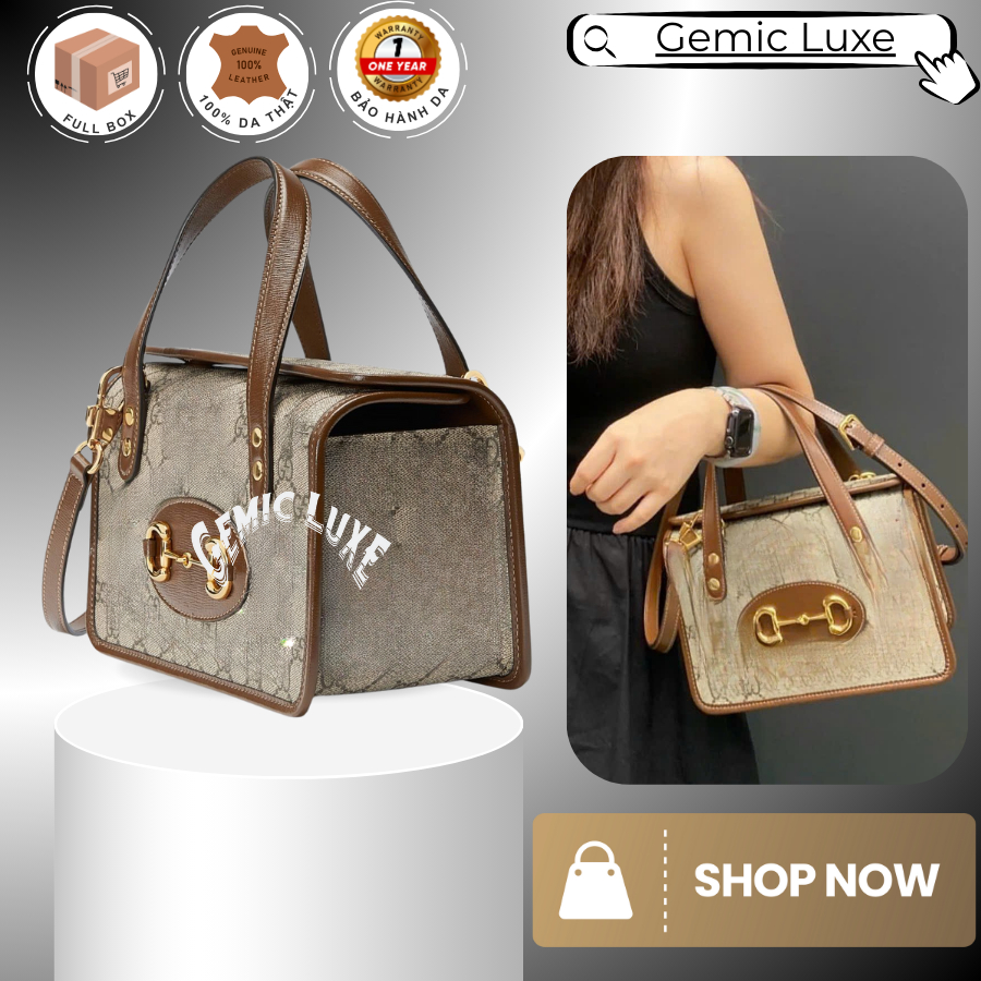 1955 TOP HANDLE Size 20 -23Cm - Premium Genuine Leather | Full Accessories – 12 Month Leather
