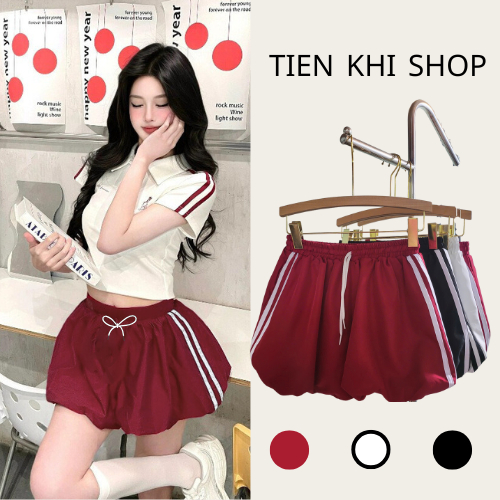 Hoo Toc HCM Super cute short striped shorts with elastic waist hottrend Q11