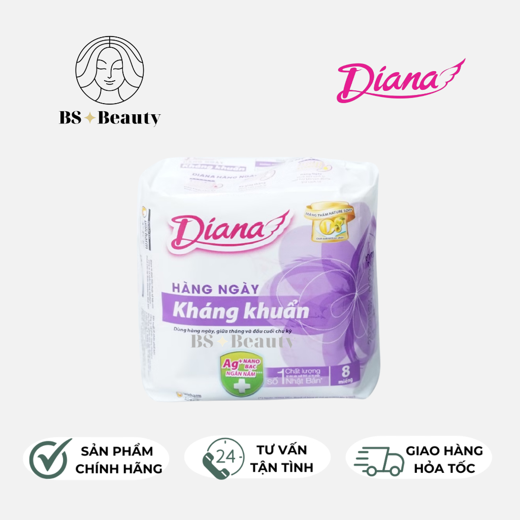 [GIFT] DIANA SENSI Daily Antibacterial Sanitary Napkin (8 Pieces)