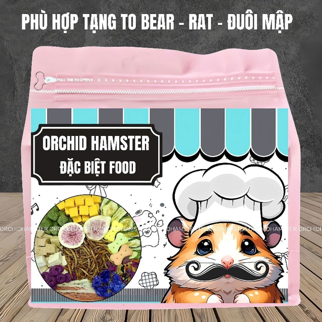 1KG Special Premium Orchid Hamster Food Large Grains Hamster/Squirrel/Rabbit/Bug and Small Animals
