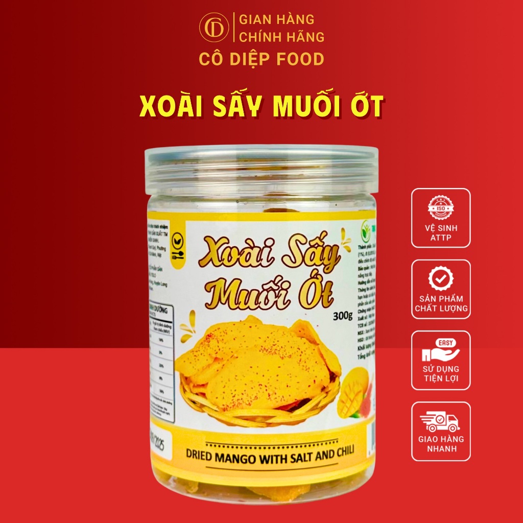 Dried Mango with Salt and Chili - 300Gram Can (Full Public Documents & Product Testing)
