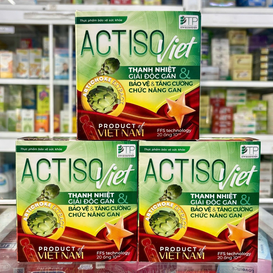 Actiso Viet - Clears heat, detoxifies, cools the liver (Box of 20 tubes)