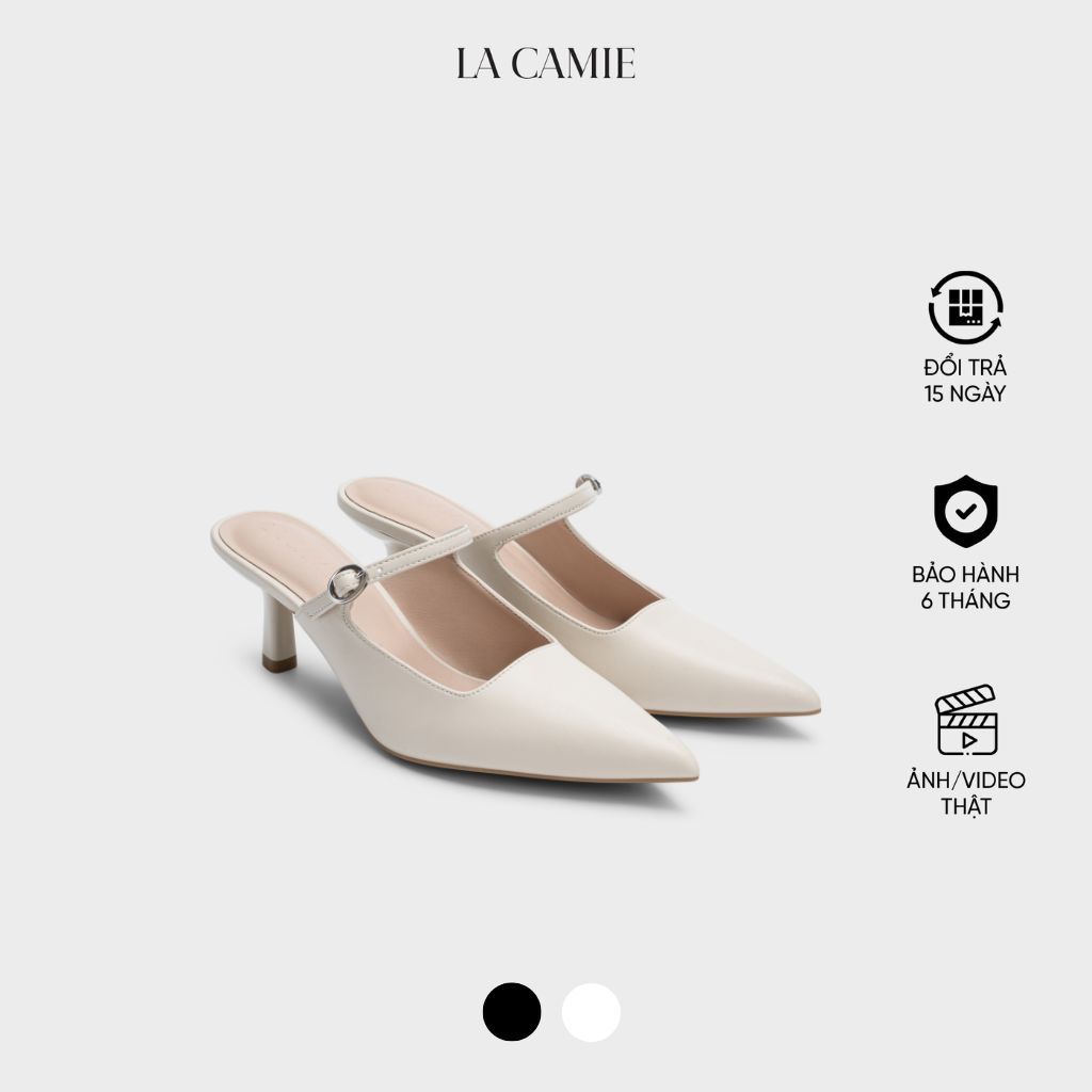 Fashion high heel sandals made of Microffiber leather with elegant design brand La Camie DC6B0304