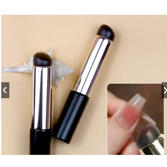 4in1 silicone brush for ombre application, mirror polishing, printing molds, nail tip fench