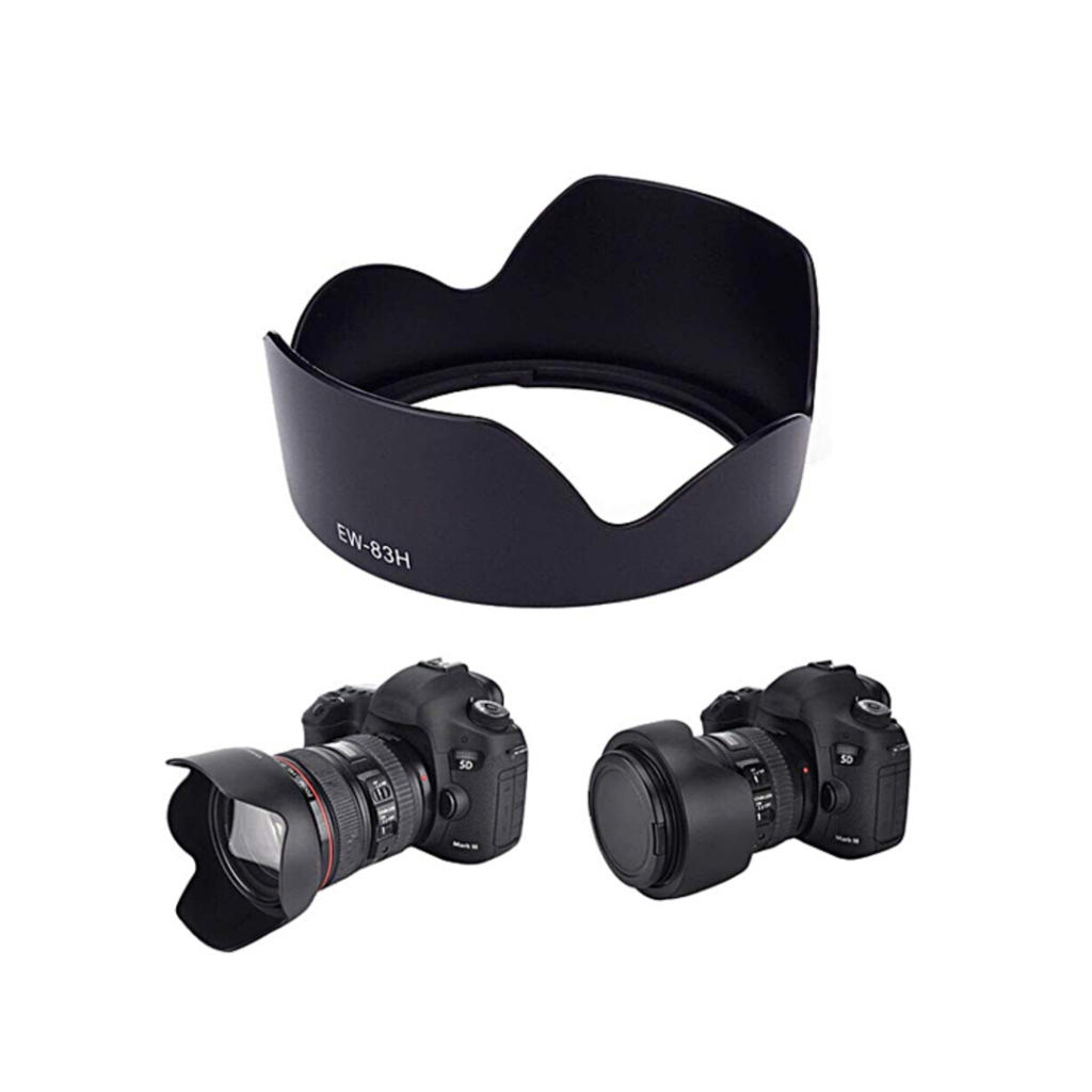 Lens Hood Canon EW-83H – For Canon EF 24-105mm f/4L USM [Canon EF 24-105mm f/4L USM Sunshade Speaker]