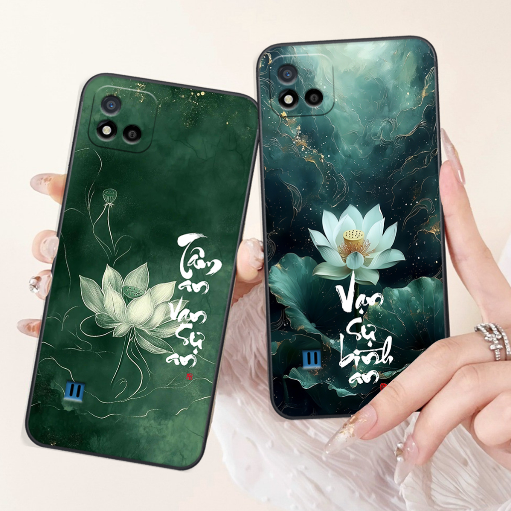 Plastic case for Realme C11 2021 / C20 printed with lotus, parents, and fortune PHU QUI
