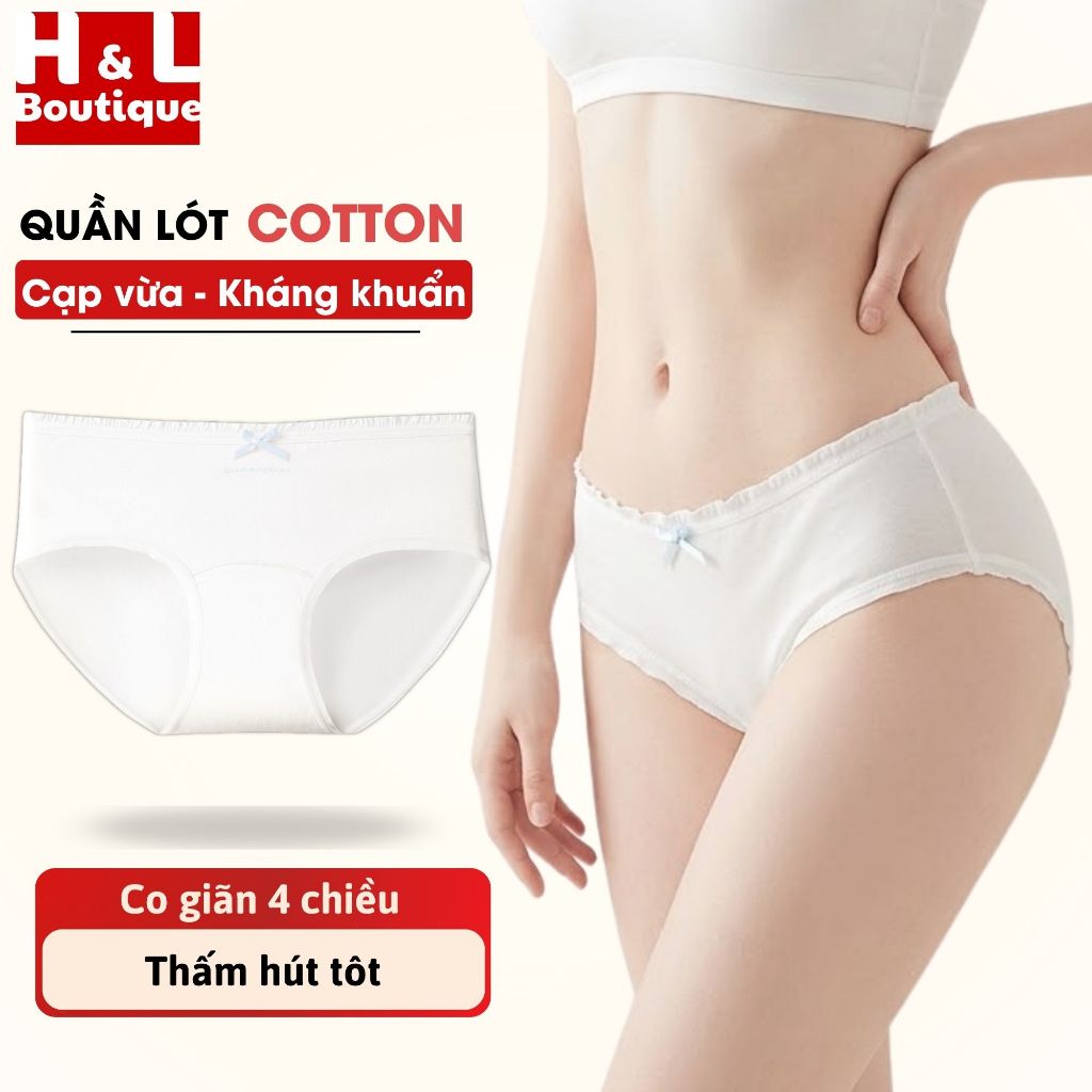 Seductive Lace Cotton Women's Panties - Comfortable and Cool Cotton Panties HL BOUTIQUE L4119