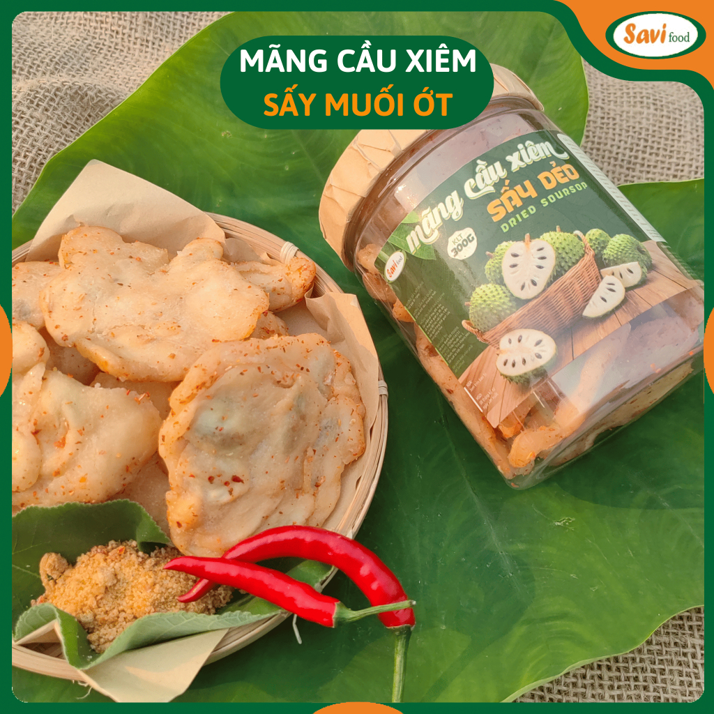 Dried soursop with salt and chili, 300gram box, irresistibly spicy and sour