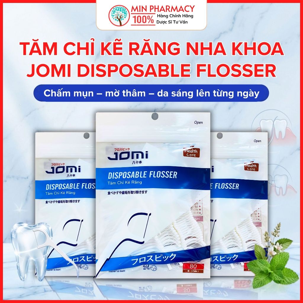 JOMI Disposable Flosser (80 Pcs) - Minpharmacy