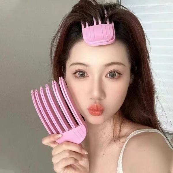 Set of 2 Heat-Free Hairline Volumizing Clips, 3 Teeth, 6 Teeth, Creates Natural Volume Without Damage to Hair