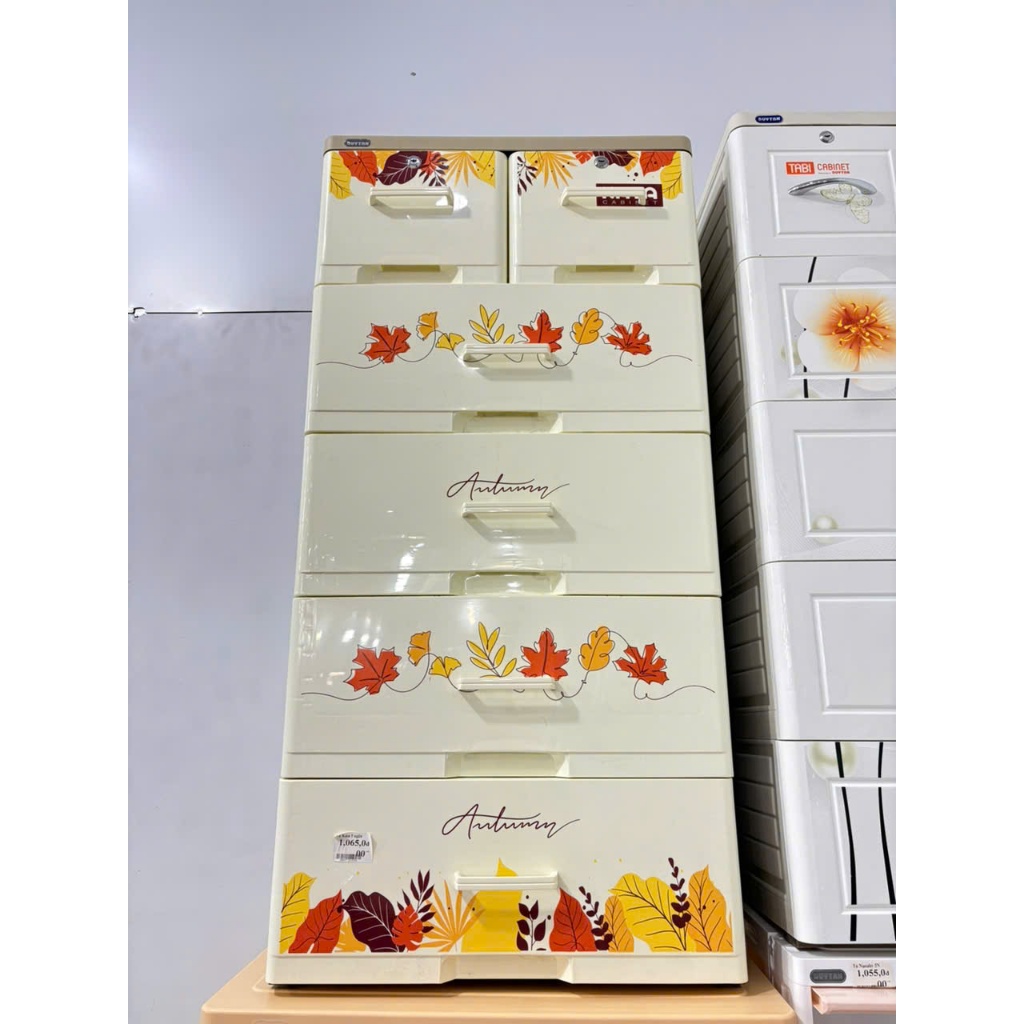 Duy Tan KATA plastic cabinet 5 floors 6 compartments new model