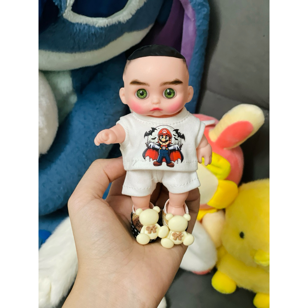 5in boy doll with hair painting
