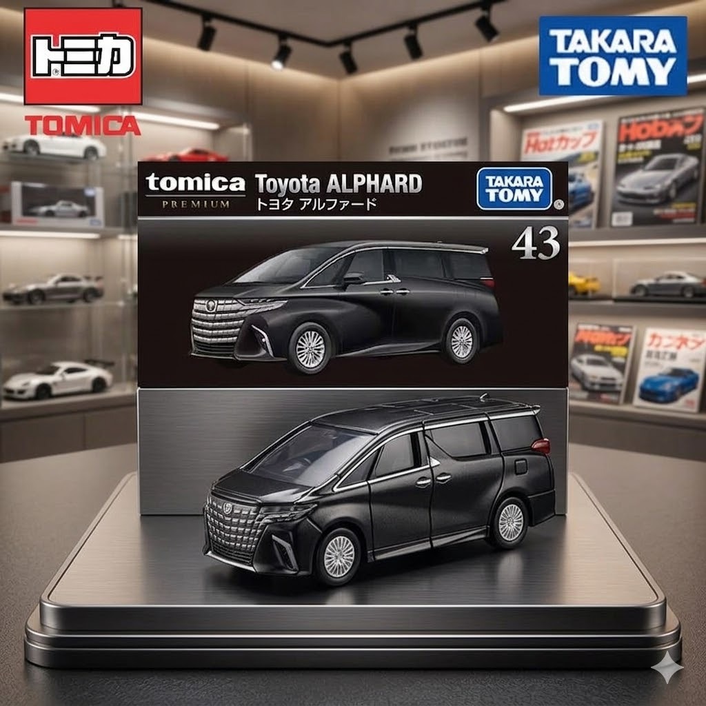 Tomica Premium Car Model No.43 Toyota Alphard 25 Genuine 1:64 Model Car