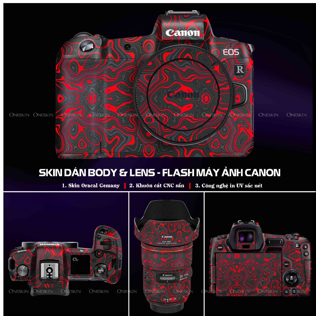 Skin Stickers for Canon R,Rp,R3,R4,R5,R6,5D,5D2,5D3,5D4,6D2,650D/850D,M3,M5,M5,M5,M10D70D | Premium UV printing