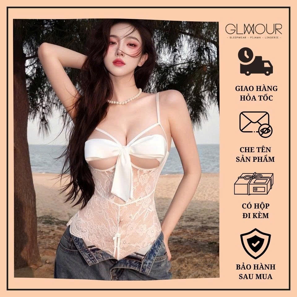 Glamor Split Lace Jump, Sexy and Seductive Lace Jump