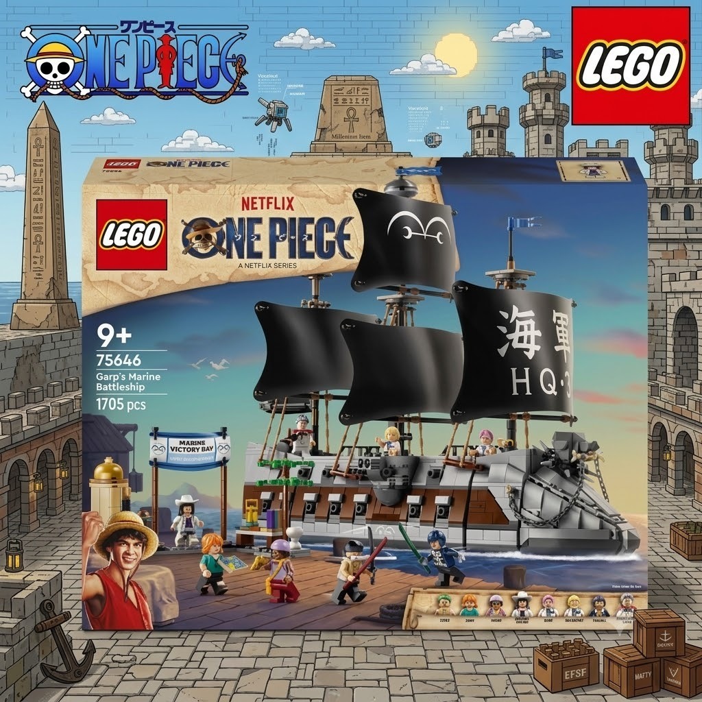 LEGO ONE PIECE 75646 Garp's Marine Battleship – Garp's Navy Battleship