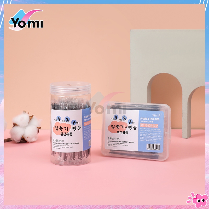 Disposable Double-Headed Cotton Swabs for Multi-Purpose Blackhead / Acne Removal Cotton Swab Cotton Bud