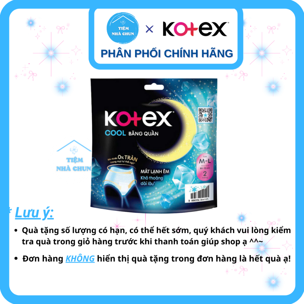 [GIVEAWAY GOODS NOT FOR SALE - GIFT 9/2025 - FREE 1 PACK OF 2 PIECES OF KOTEX COOL PANTS - NHI.TNL