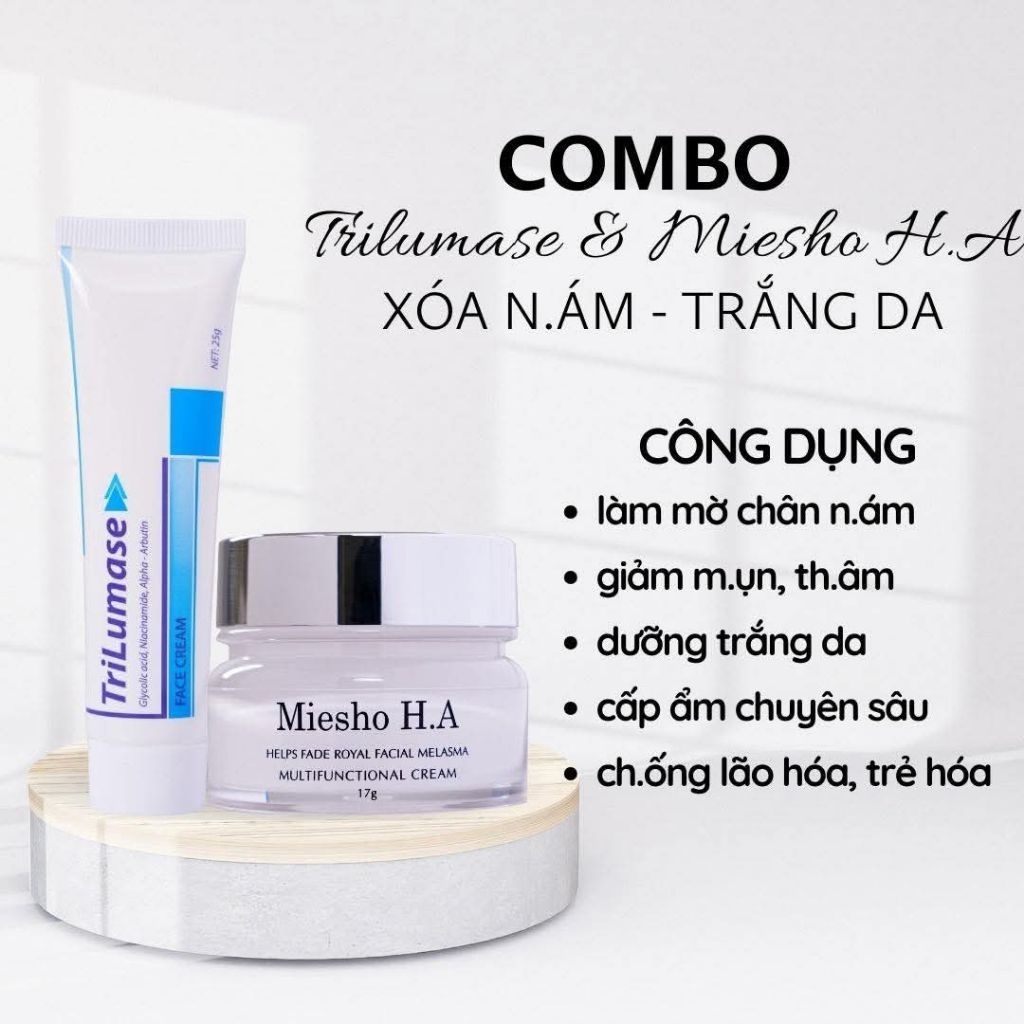 Miesho skin whitening cream Combo