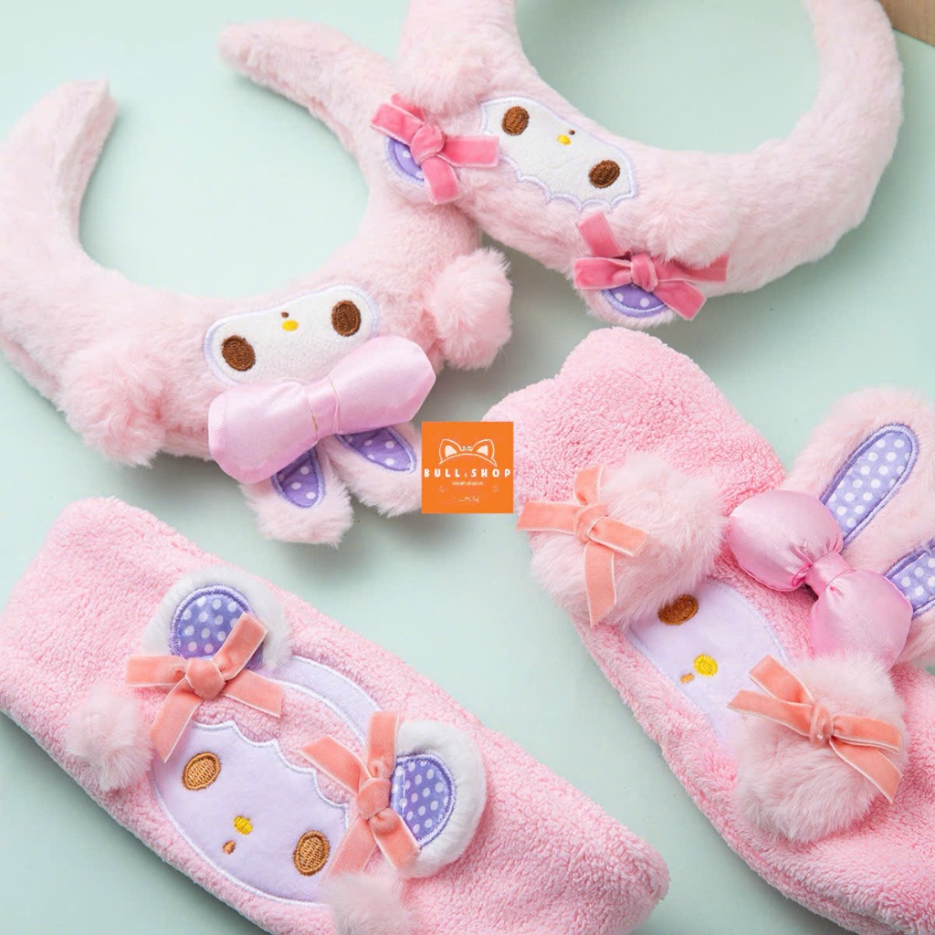 CC163 Melody Hairband Cute Pink Rabbit Face Wash Makeup Headband BULL.SHOP