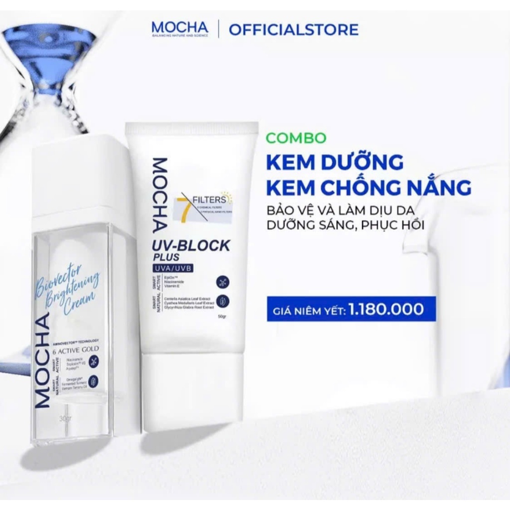 Combo of Biovector 6 Actives Cream and Mocha Derma Sunscreen, Buy 2 Get 1 Free B5 Facial Cleanser 25ml