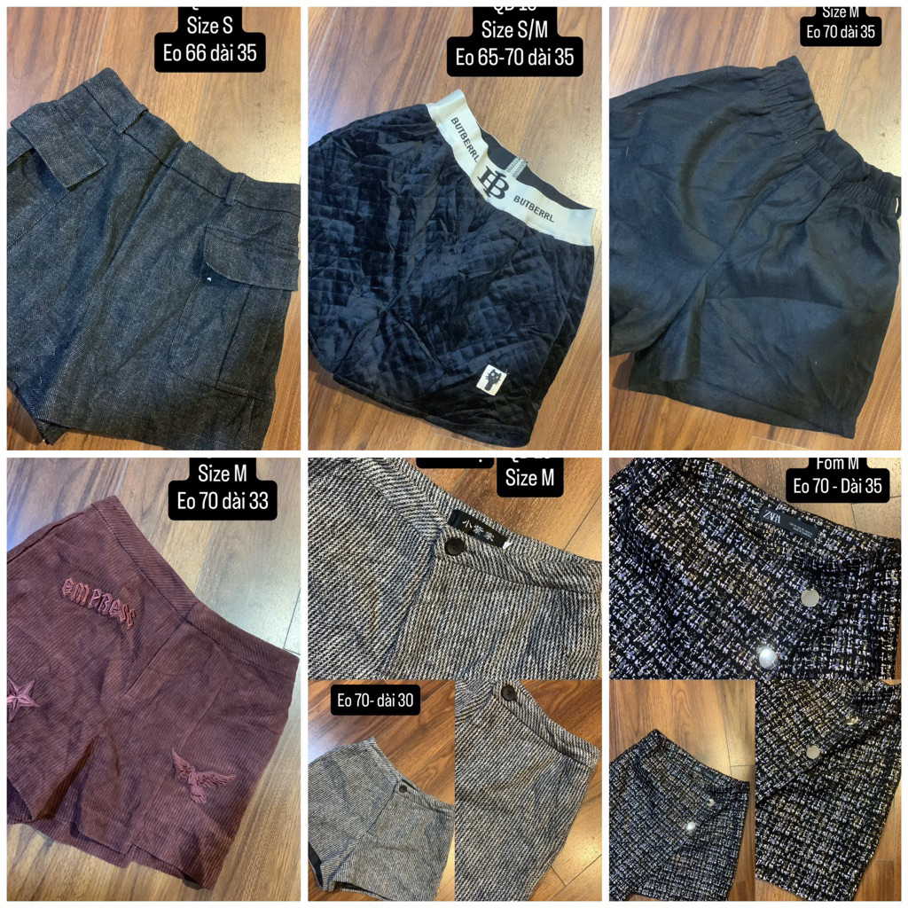 [2hand] short shorts (S/M) P1 - Many brands - Japanese standard - short pants women - seluar pendek perempuan