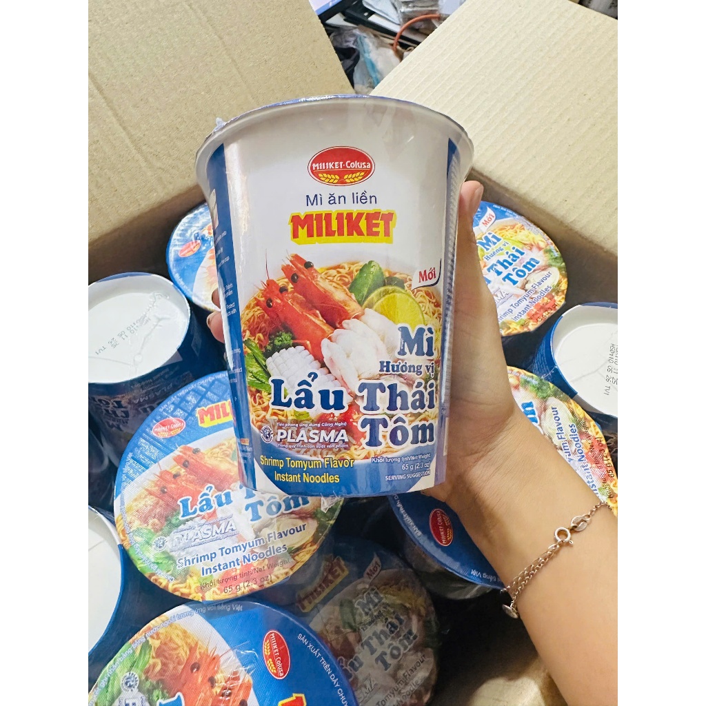 MIILIKET Thai hot pot cup noodles with shrimp box 24 cups