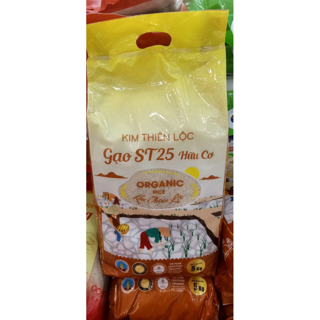 [NEW DATE] Kim Thien Loc organic ST25 rice 5kg (Gc1)