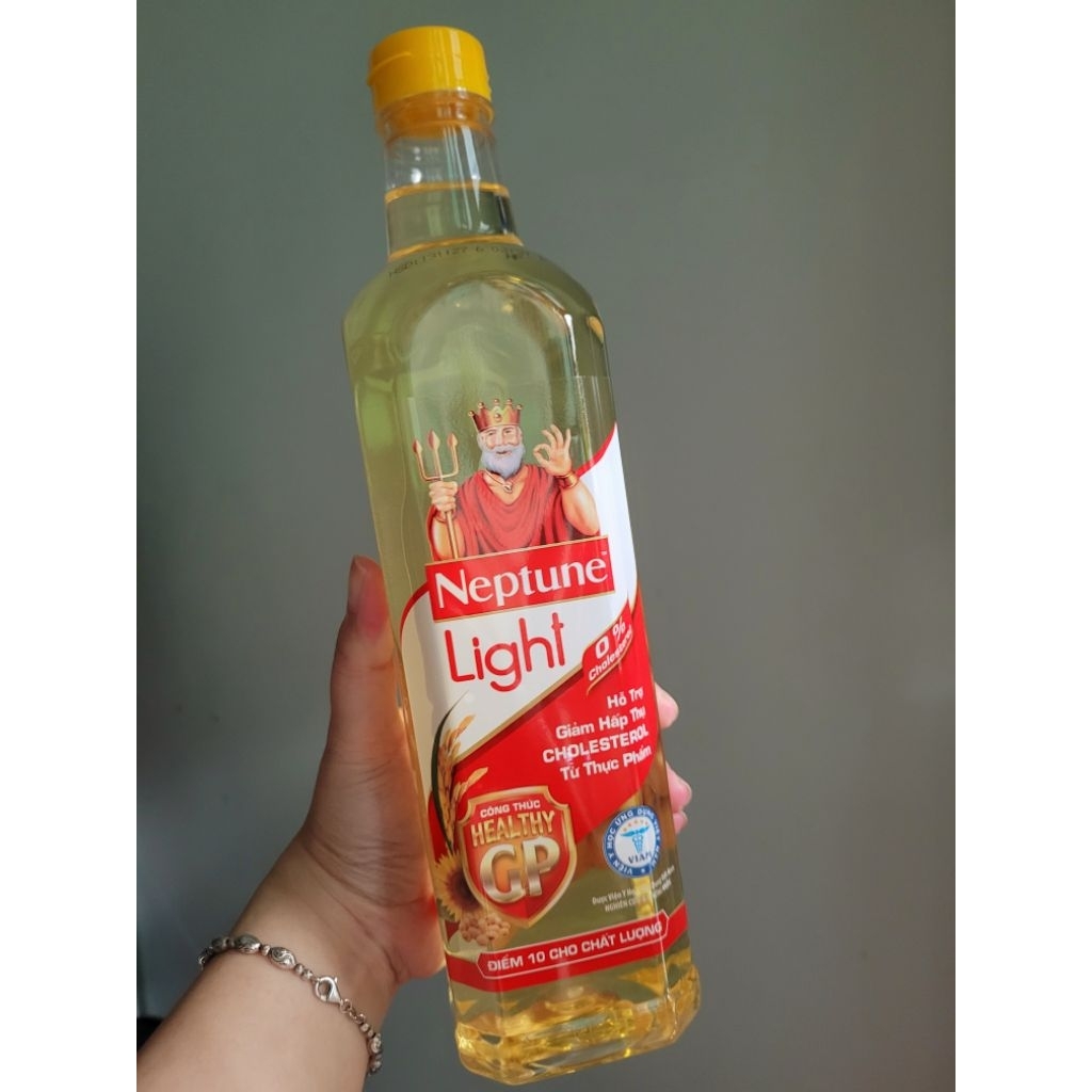 Combo of 5 bottles of Neptune Light Premium Cooking Oil 1L - Genuine Products -