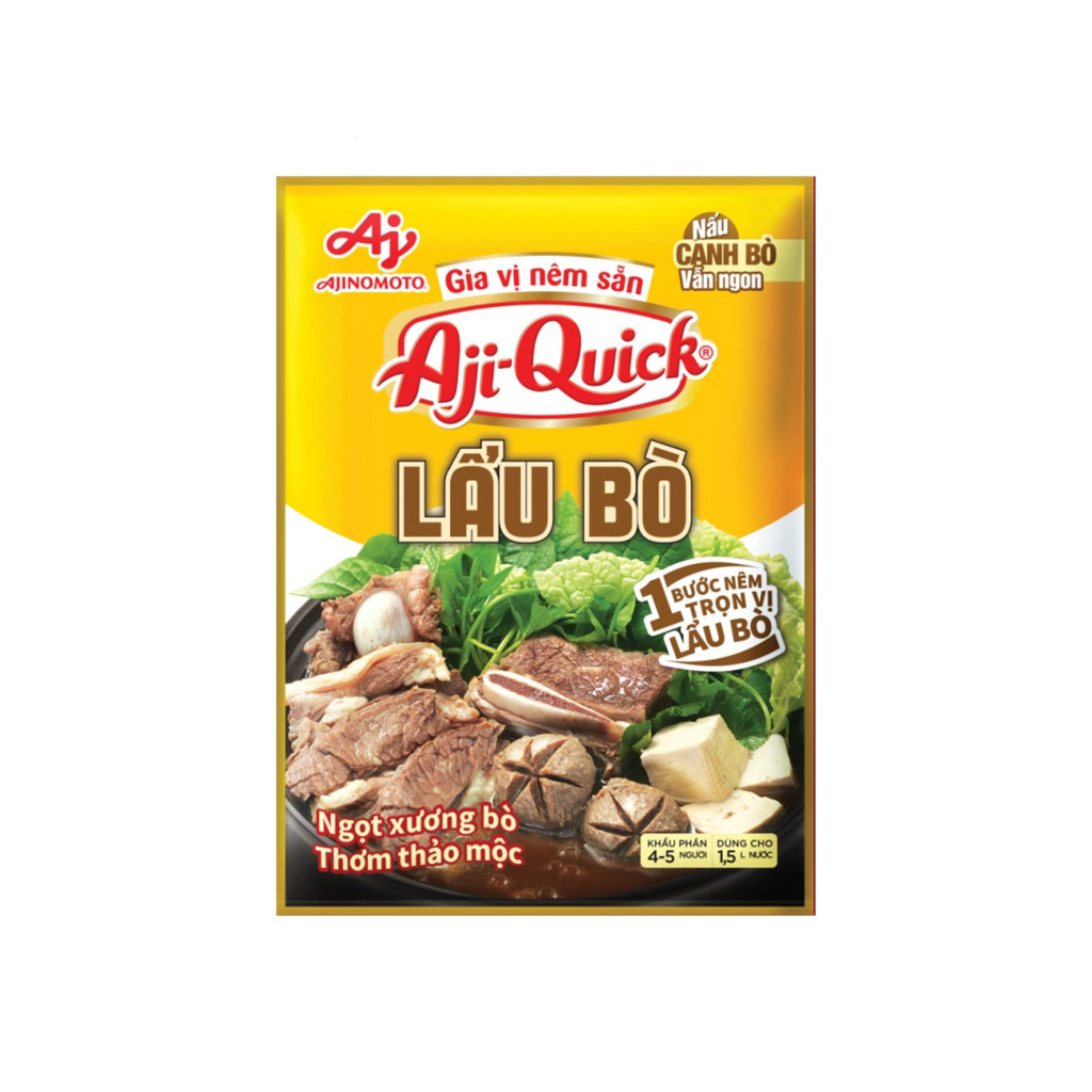 Aji-Quick beef hot pot pre-seasoned seasoning 47g pack