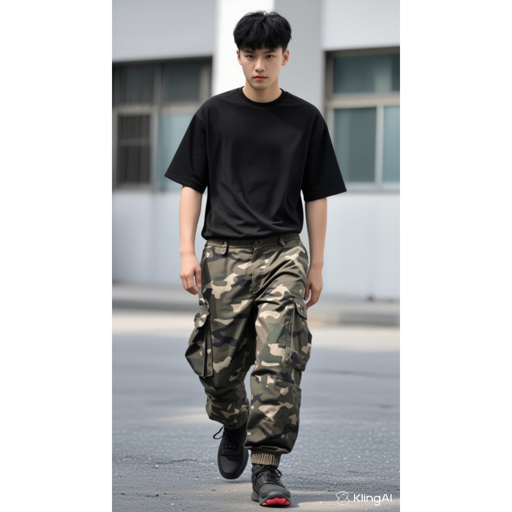 Duong camouflage work pants