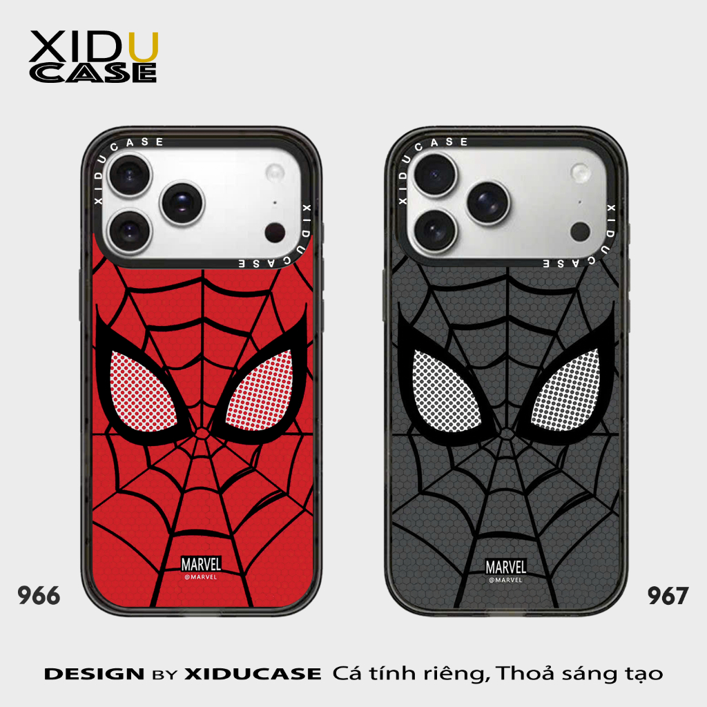 Xidu Case Spider Anti-Smudge Clear Case - Anti-Smudge Flexible Edge 966-967