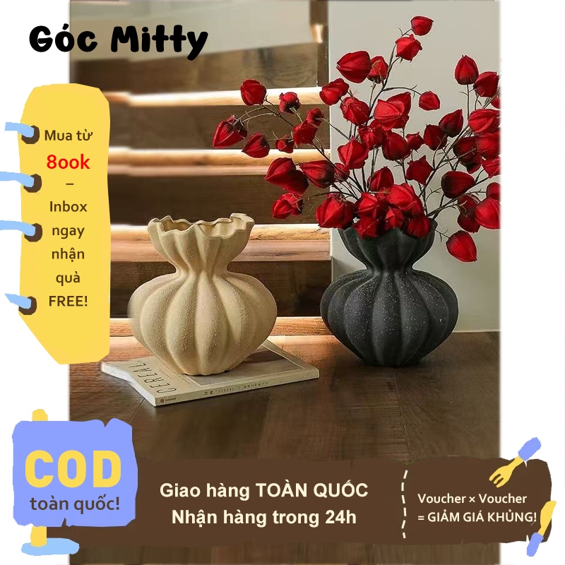 Mitty Corner Medieval style ceramic vase & Wabi-Sabi - Decorate living space and homestay